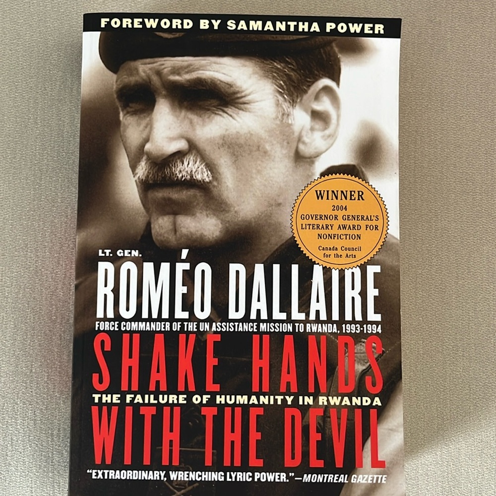 Shake Hands with the Devil 
Book by Lt Gen Romeo Dallaire